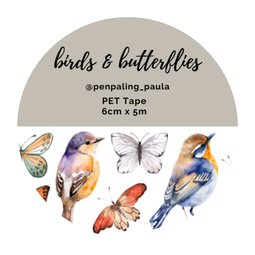 Birds & Butterflies - PET Tape