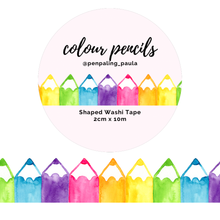 Lade das Bild in den Galerie-Viewer, Colour Pencils - SHAPED Washi Tape