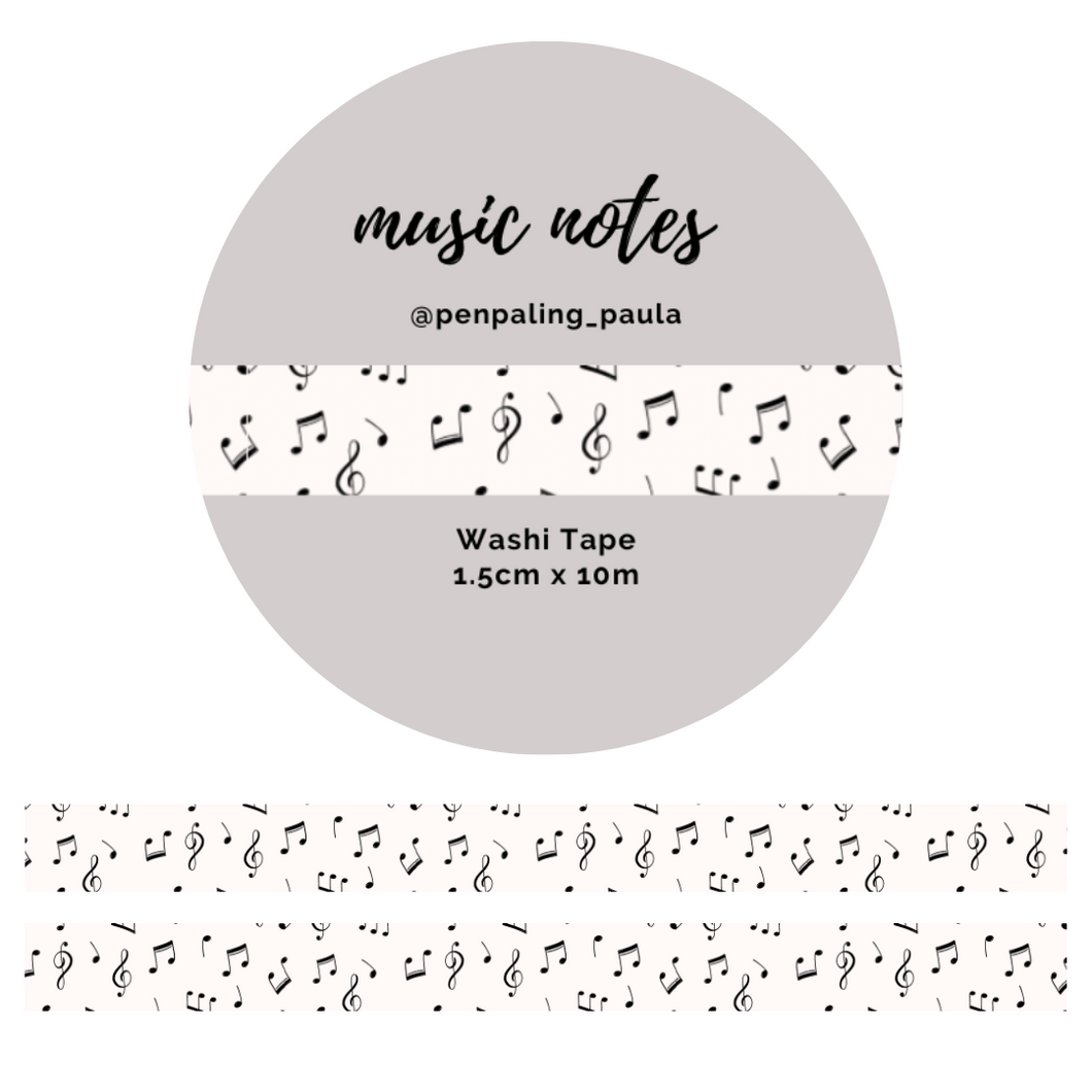 Music Notes - Washi Tape