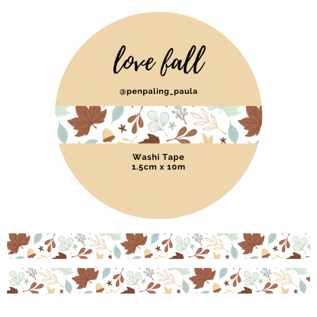 Love Fall - Washi Tape