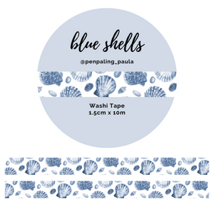 Blue Shells - Washi Tape