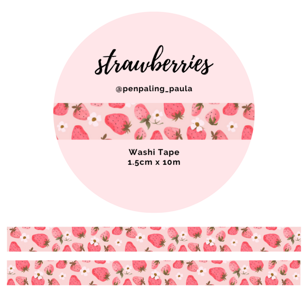 Strawberries - Washi Tape