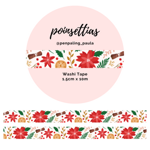 Poinsettias - Washi Tape