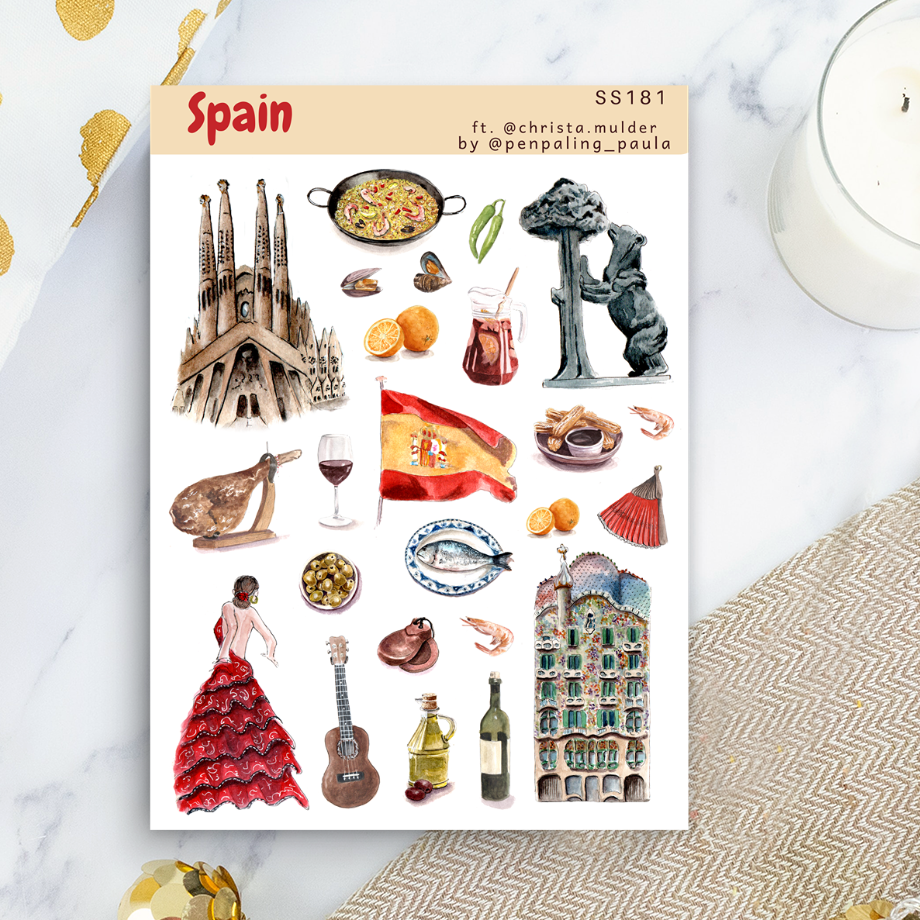 Spain  - Sticker Sheet