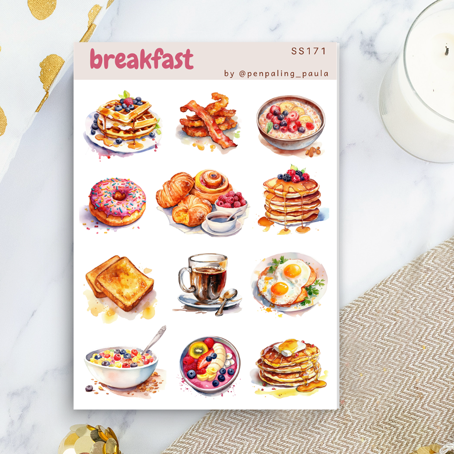 Breakfast - Sticker Sheet