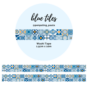 Blue Tiles - Washi Tape
