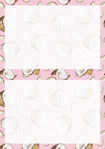 Coconuts Printable Stationery