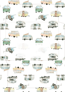 Camping Printable Stationery