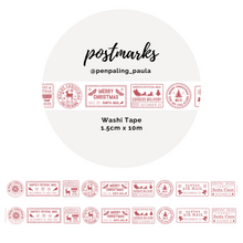 Load image into Gallery viewer, Christmas Postmarks - Washi Tape
