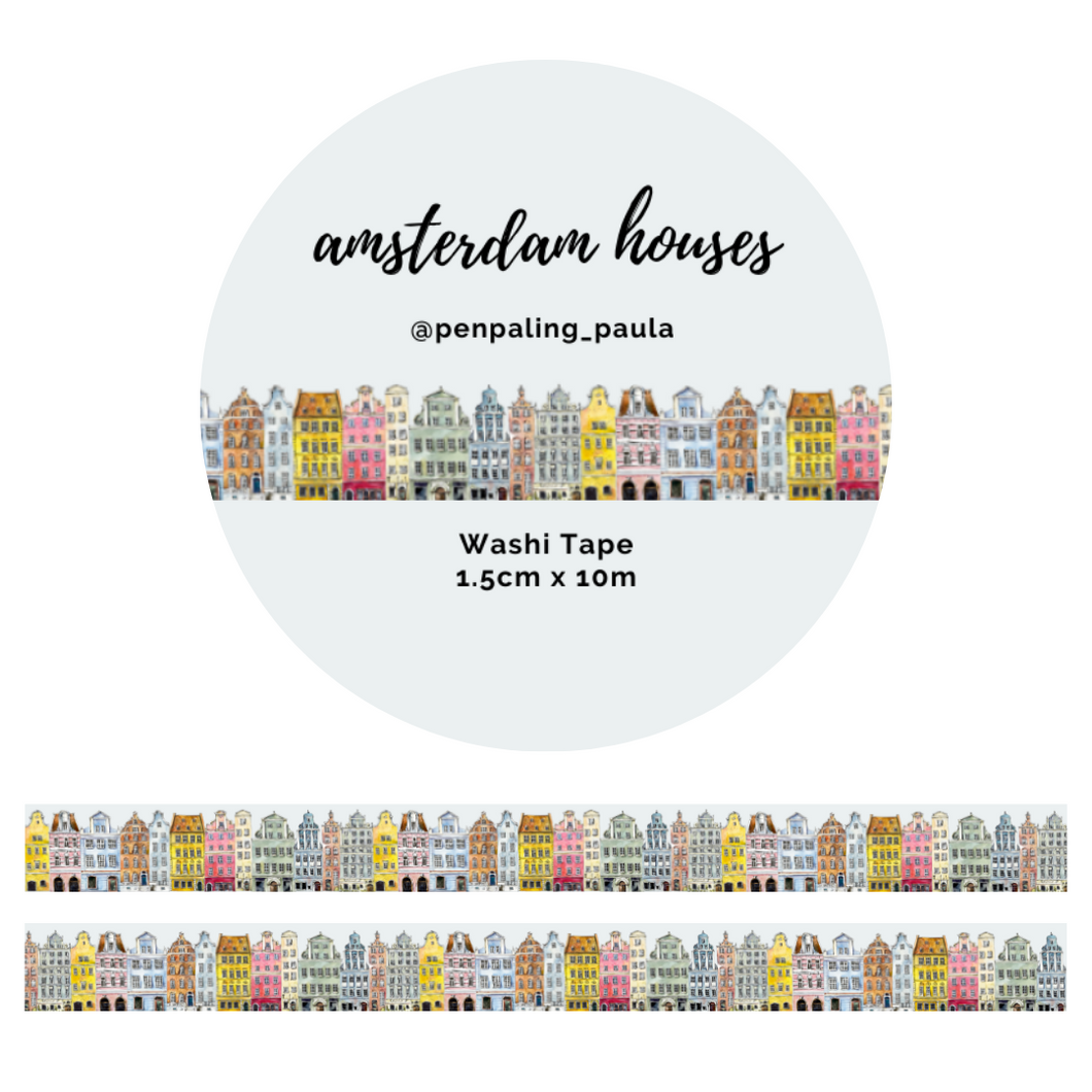 Amsterdam Houses - Washi Tape