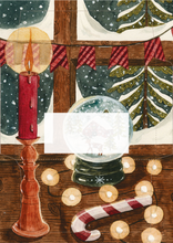 Load image into Gallery viewer, Snow Globe Printable Stationery