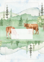 Load image into Gallery viewer, Cows Printable Stationery
