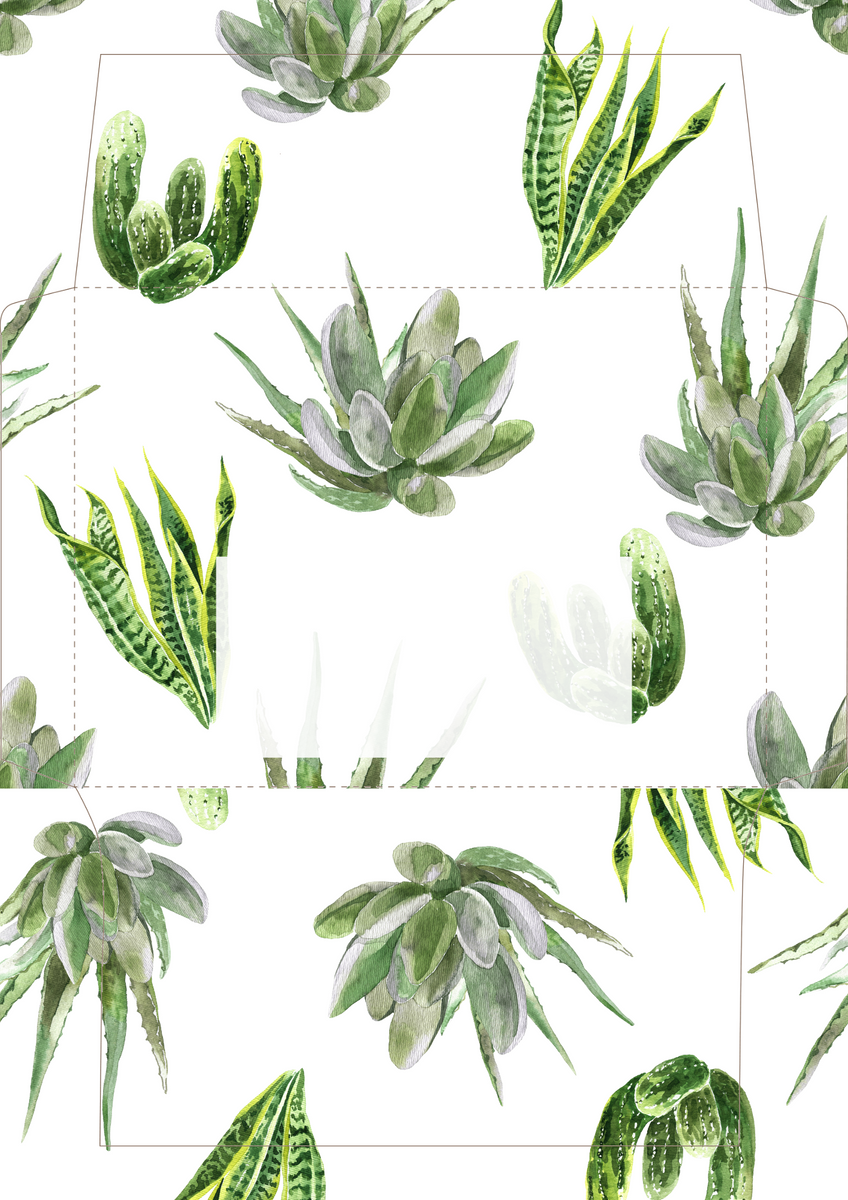 Succulents Printable Stationery – @penpaling_paula