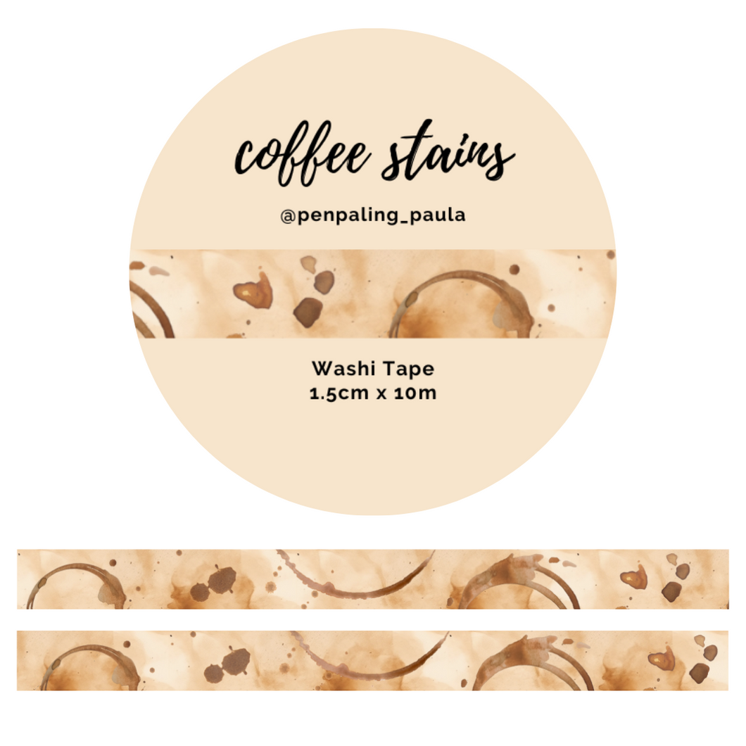 Coffee Stains - Washi Tape