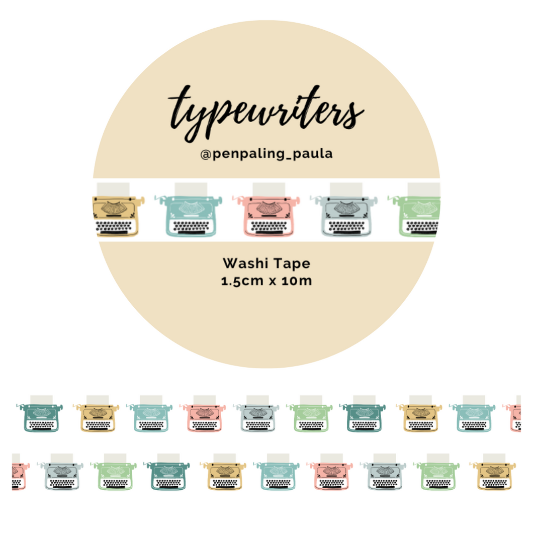 Typewriters - Washi Tape