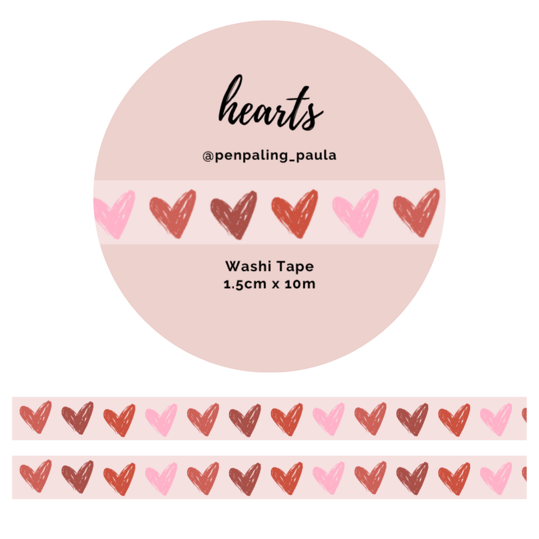 Hearts - Washi Tape