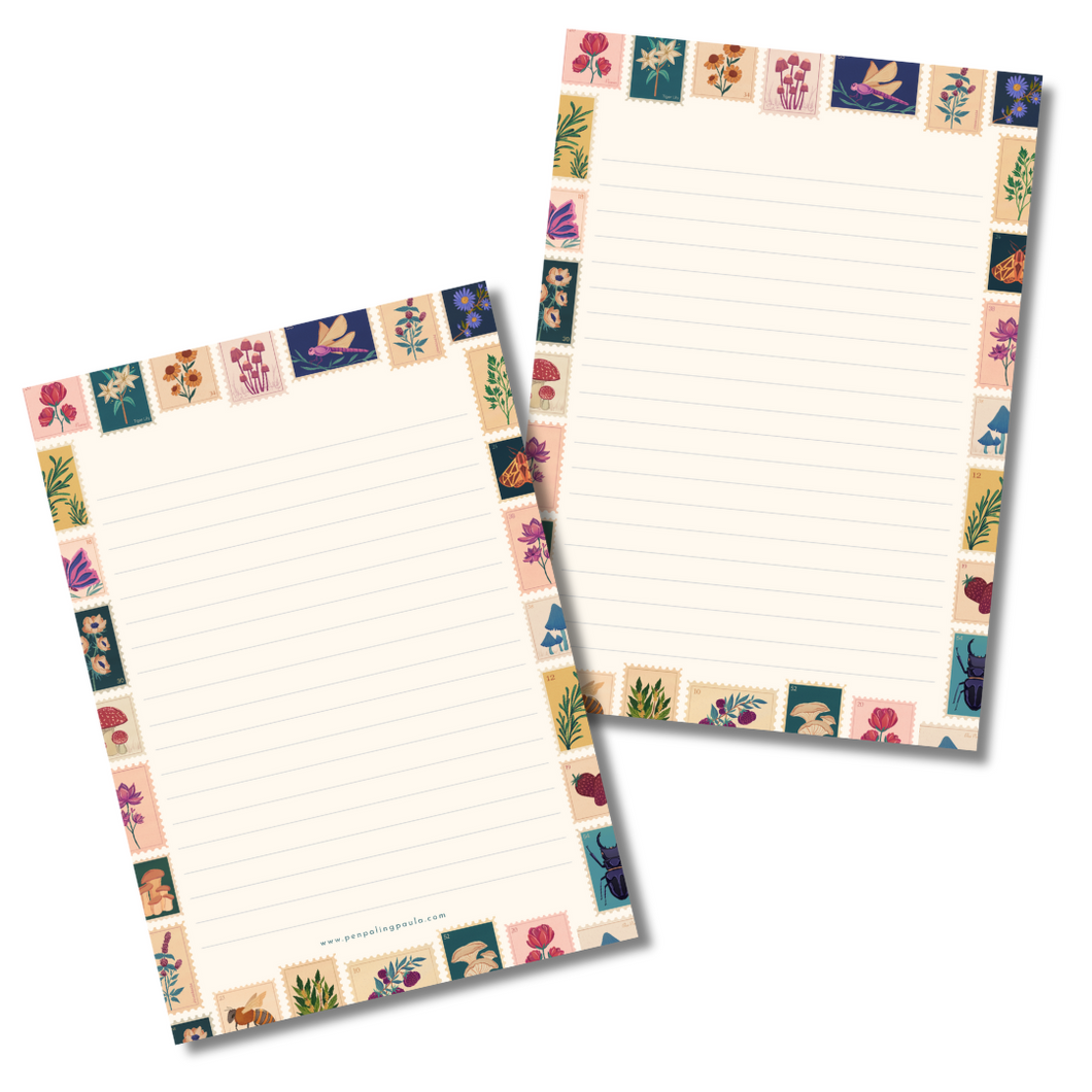 Spring Postage - Letter Pad