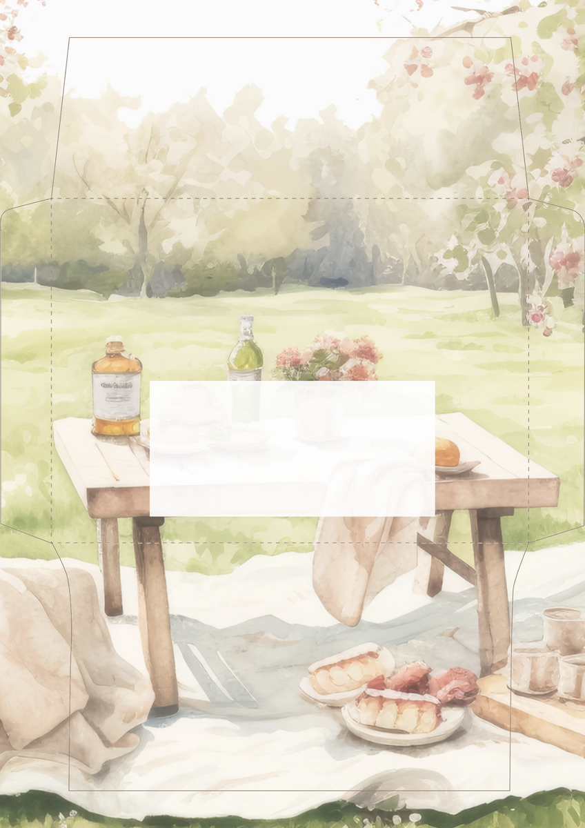 Picnic Printable Envelope – @penpaling_paula