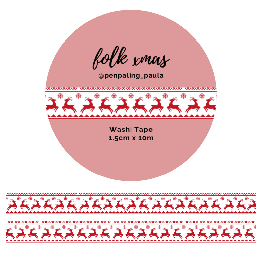 Folk Xmas - Washi Tape