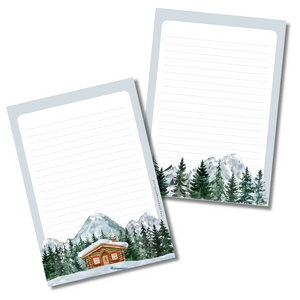 Winter Cabin - Letter Pad