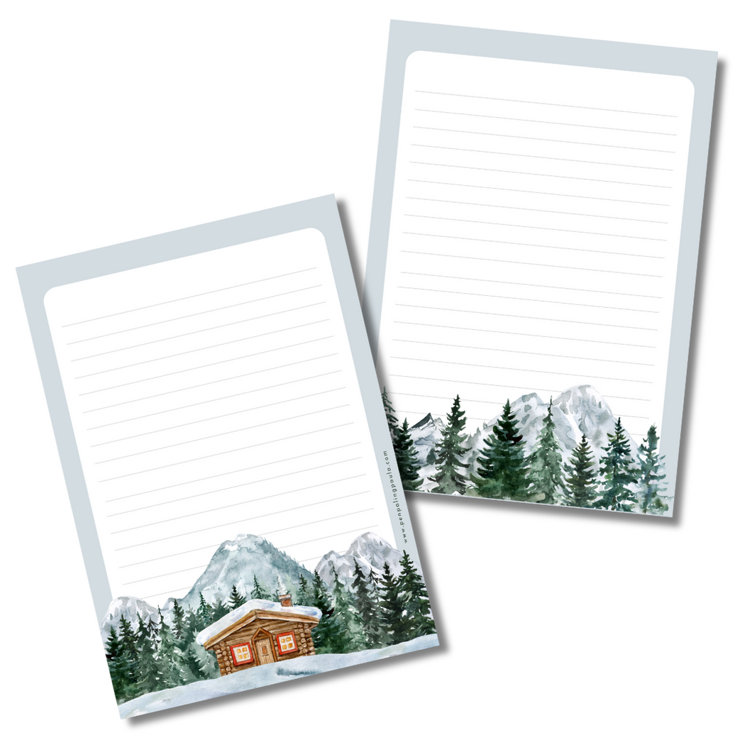 Winter Cabin - Letter Pad