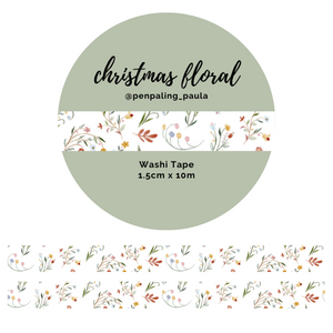 Christmas Floral - Washi Tape