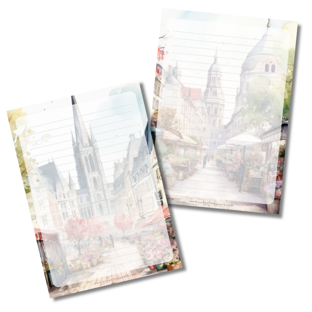 Flower Market - Letter Pad