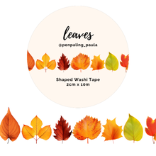 Load image into Gallery viewer, Leaves - SHAPED Washi Tape
