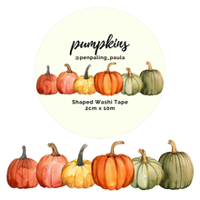 Load image into Gallery viewer, Pumpkins - SHAPED Washi Tape
