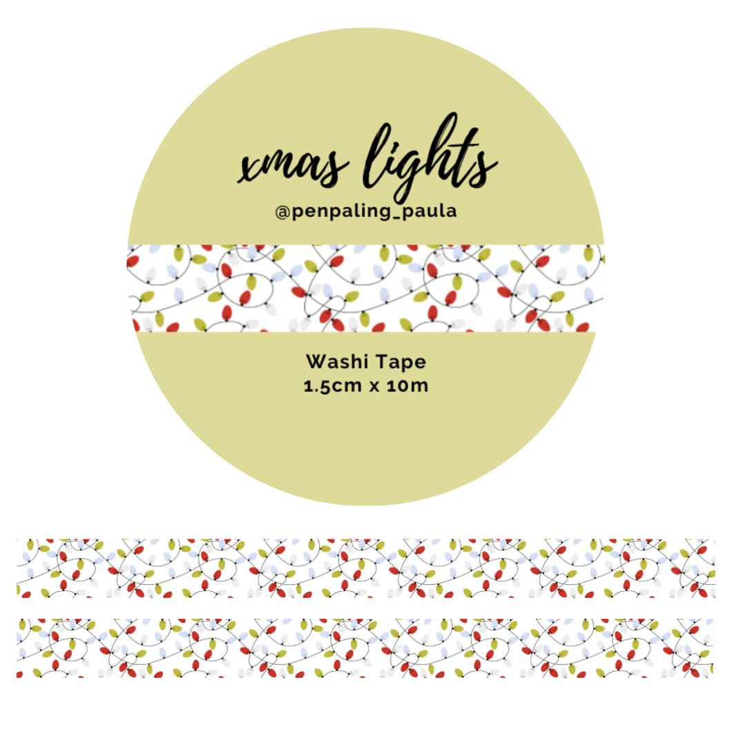 Xmas Lights - Washi Tape