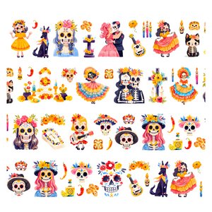 Dia de Muertos - PET Tape PRE-CUT