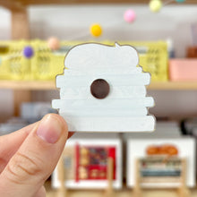 Load image into Gallery viewer, Books &amp; Cat - Acrylic Fridge Magnet
