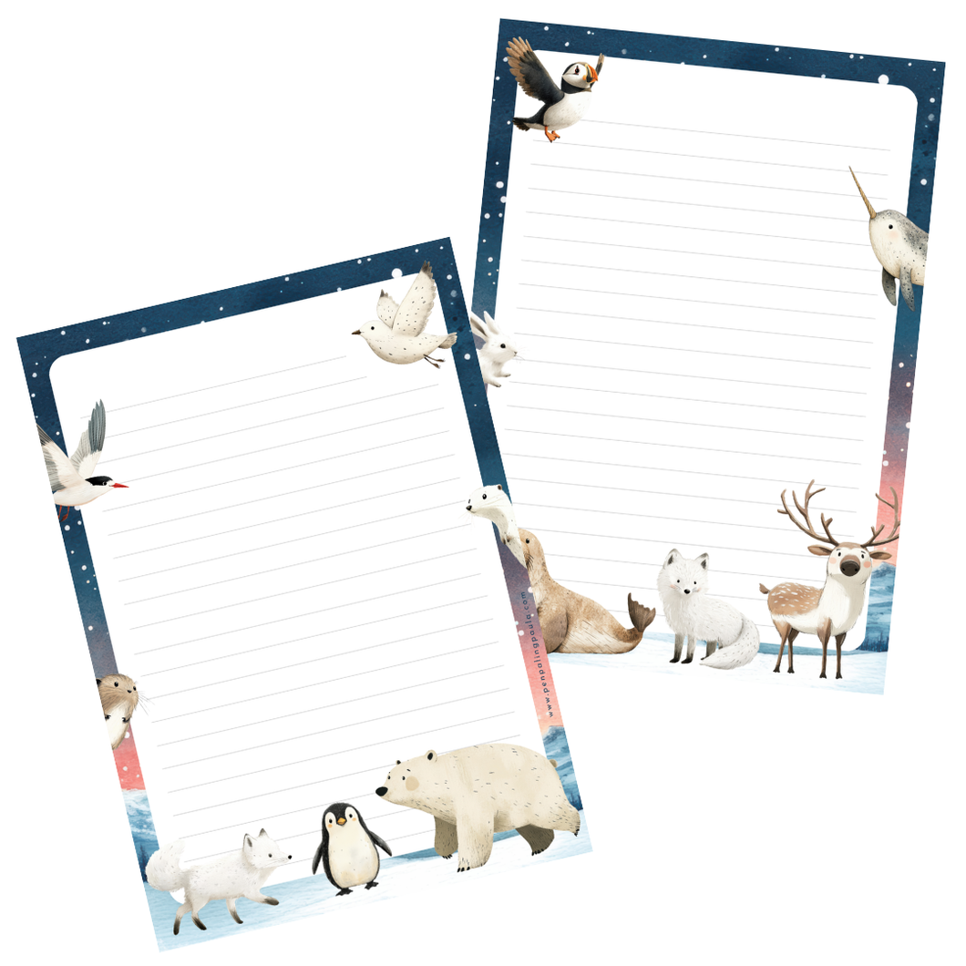 Artic Animals - Letter Pad