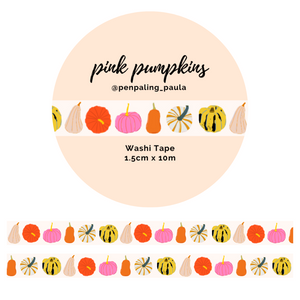 Pink Pumpkins - Washi Tape