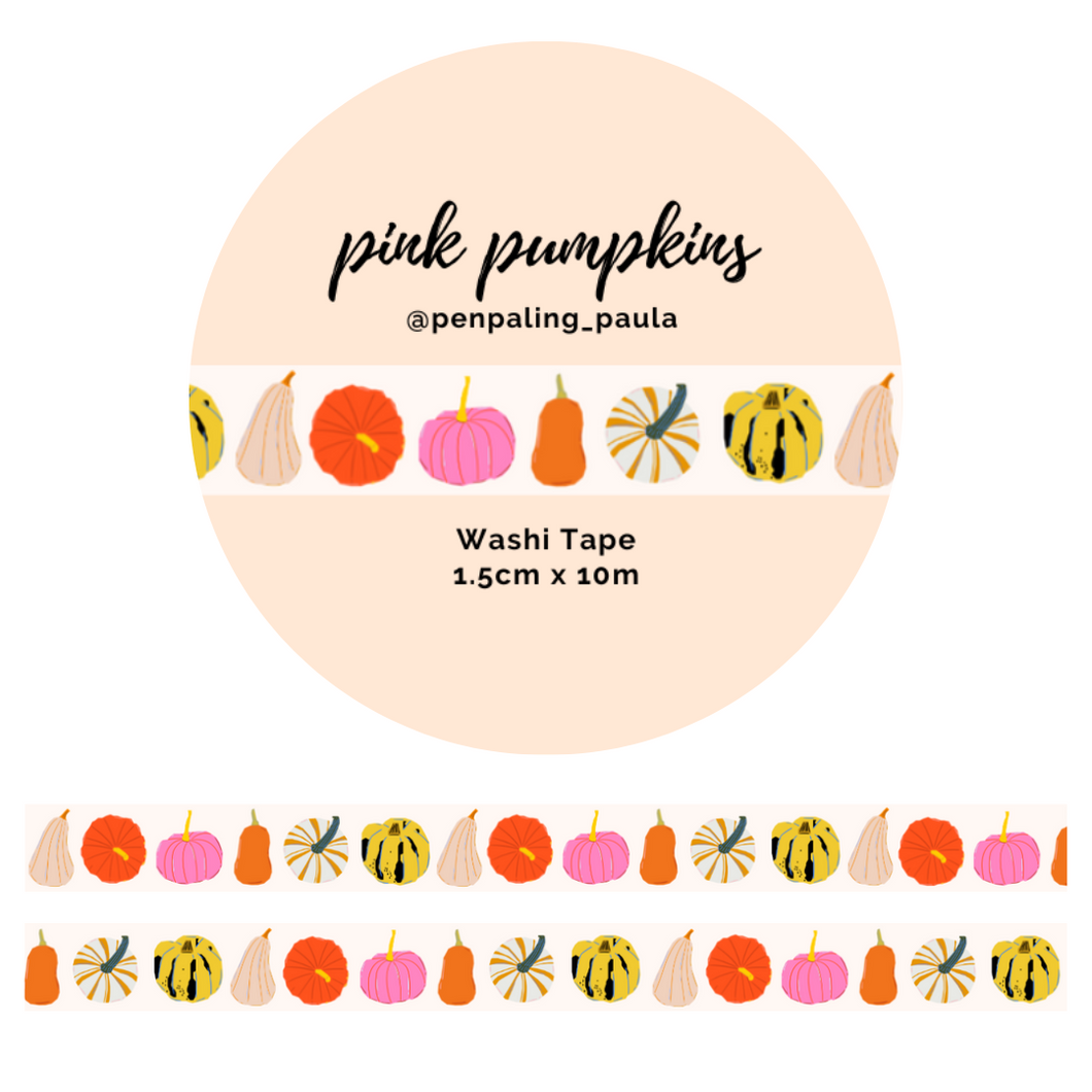 Pink Pumpkins - Washi Tape