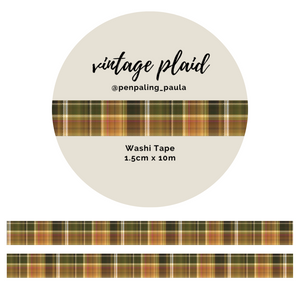 Vintage Plaid - Washi Tape