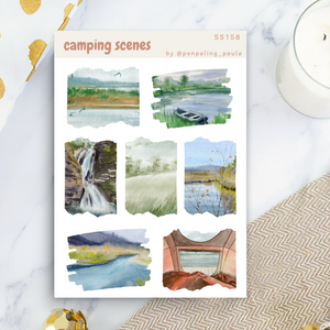 Camping Scenes - Sticker Sheet