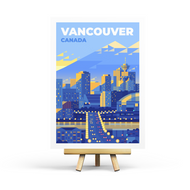 Vancouver - Retro Travel Postcard