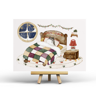 Sleepy Christmas - Postcard