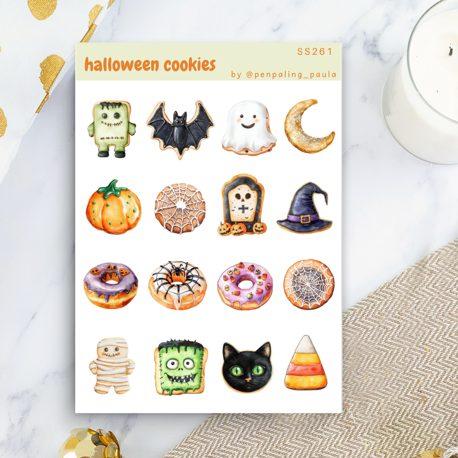 Halloween Cookies - Sticker Sheet