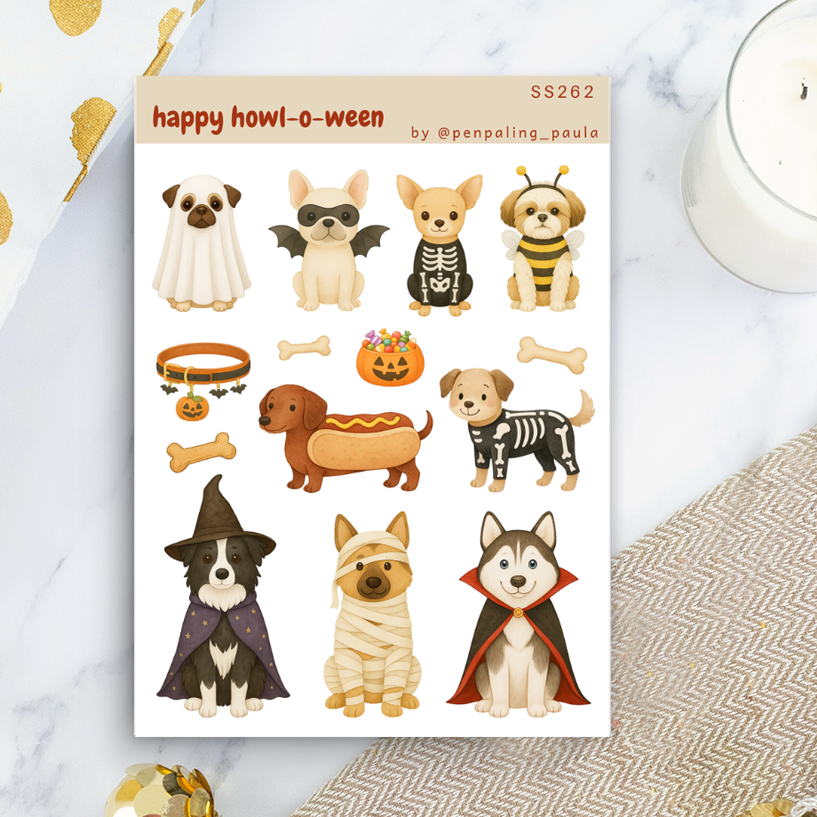 Happy Howl-o-ween - Sticker Sheet
