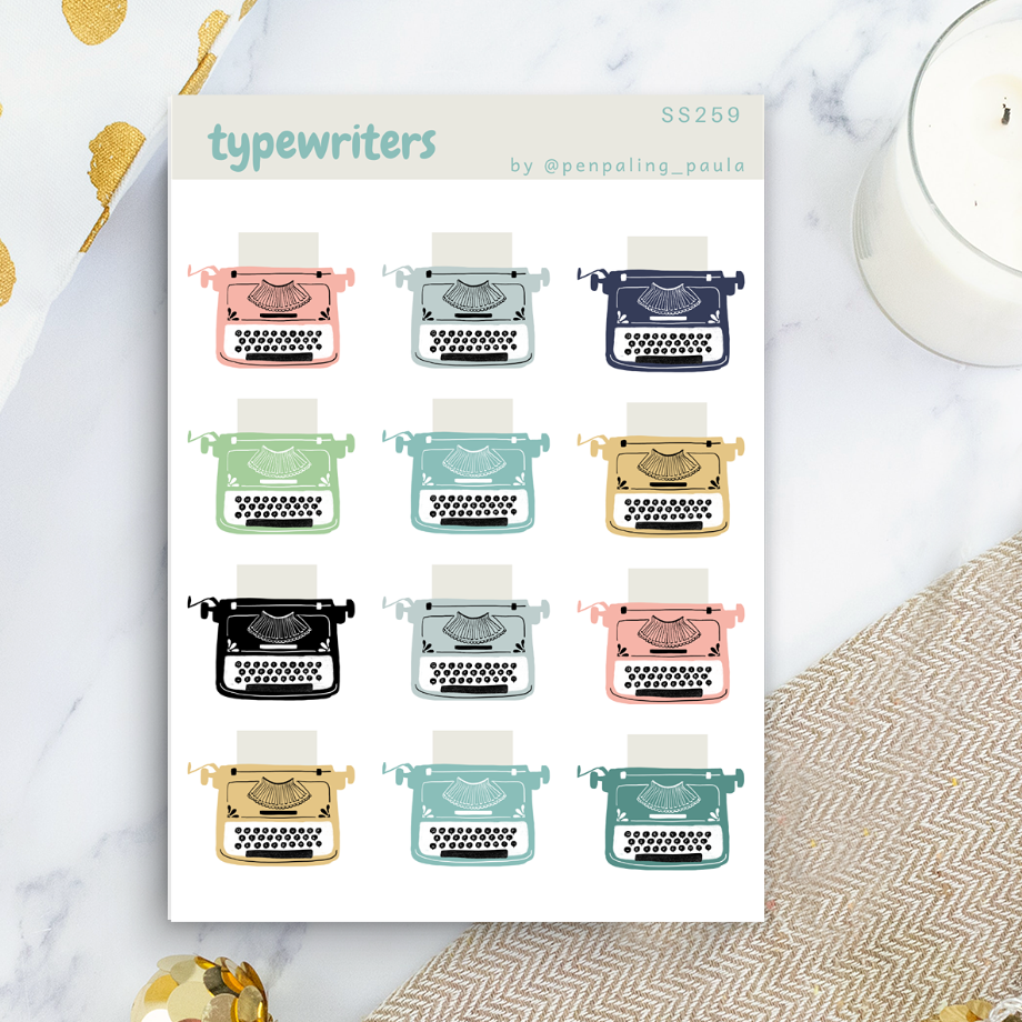 Typewriters - Sticker Sheet