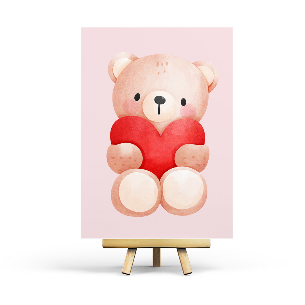 Valentine's Bear - Postcard