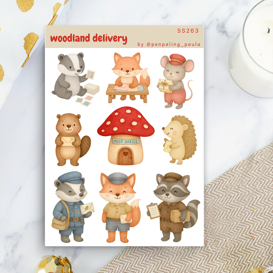 Woodland Delivery - Sticker Sheet