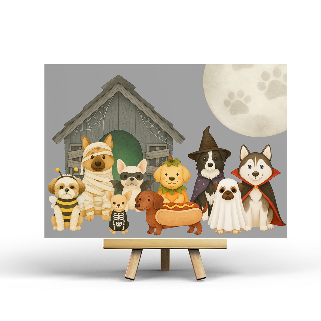 Happy Howl-o-ween - Postcard