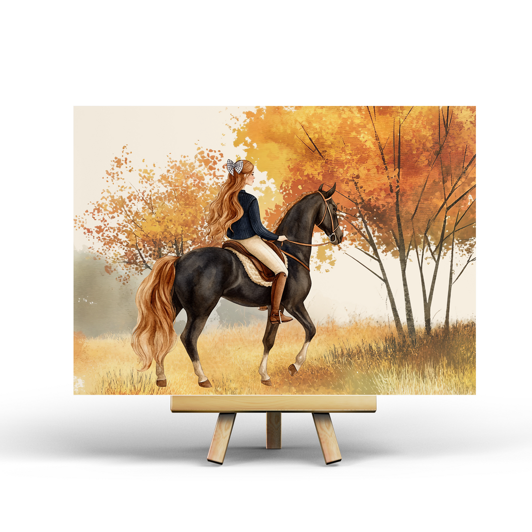 Horse Riding - Postcard
