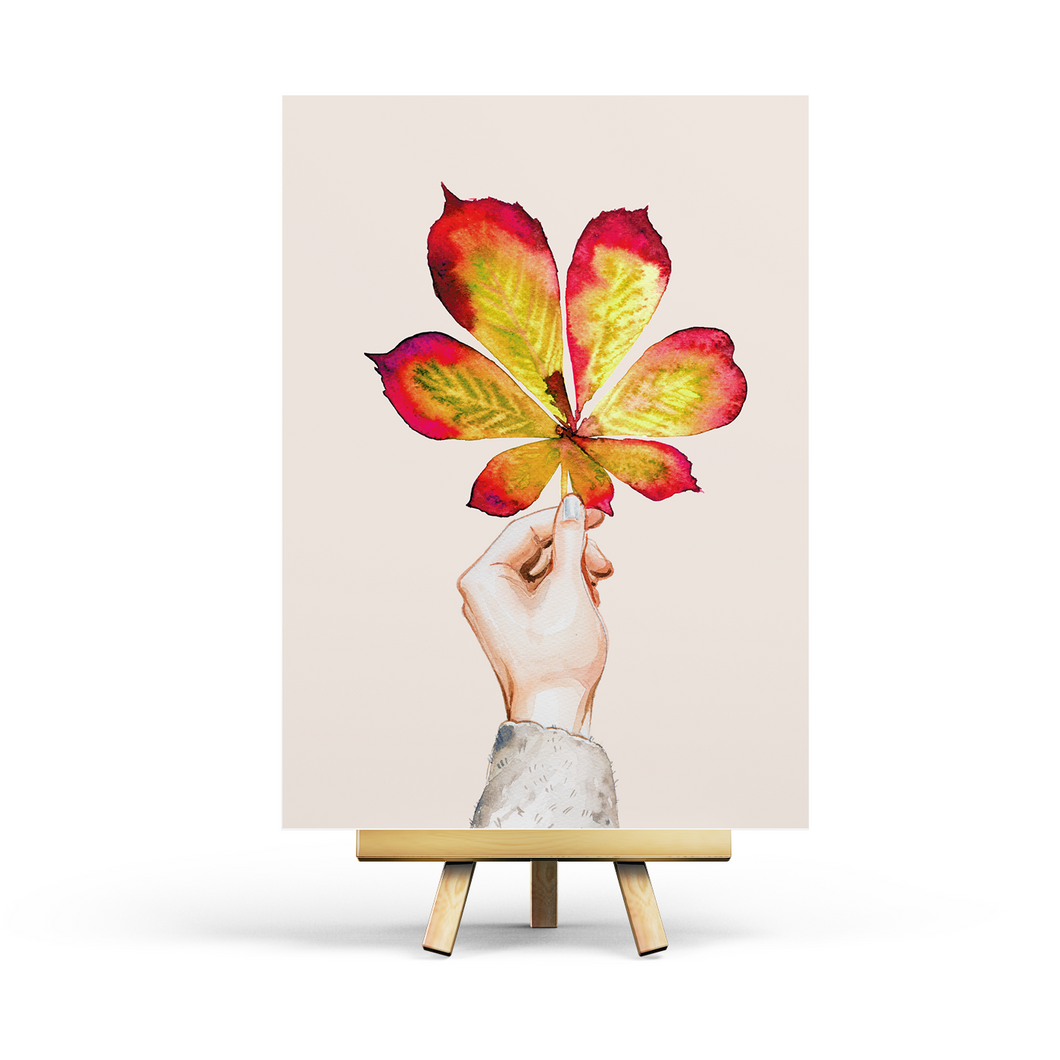 Autumn Leaf - Postcard