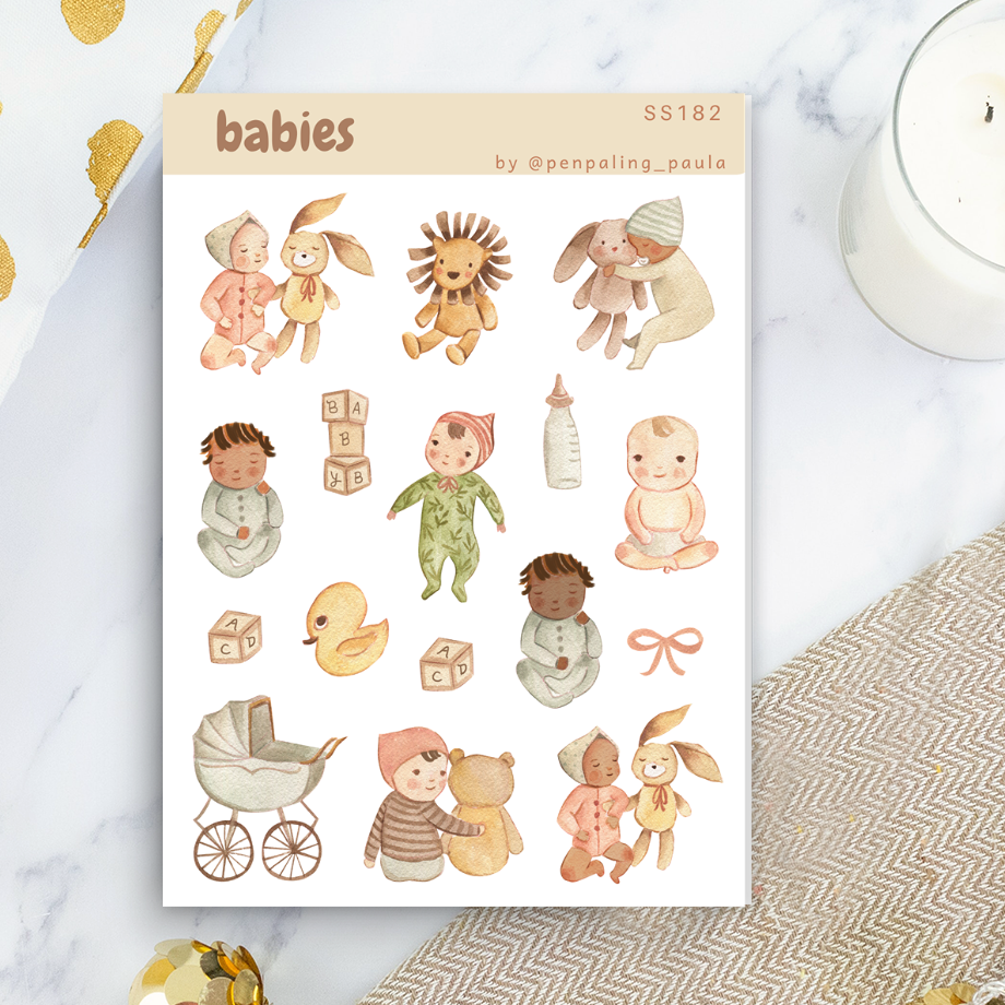Babies - Sticker Sheet – @penpaling_paula