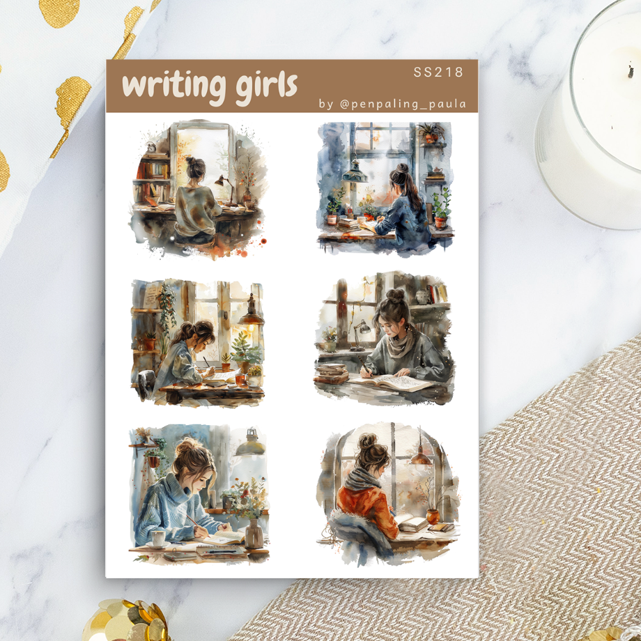 Writing Girls - Sticker Sheet – @penpaling_paula