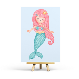 Pink Mermaid - Postcard